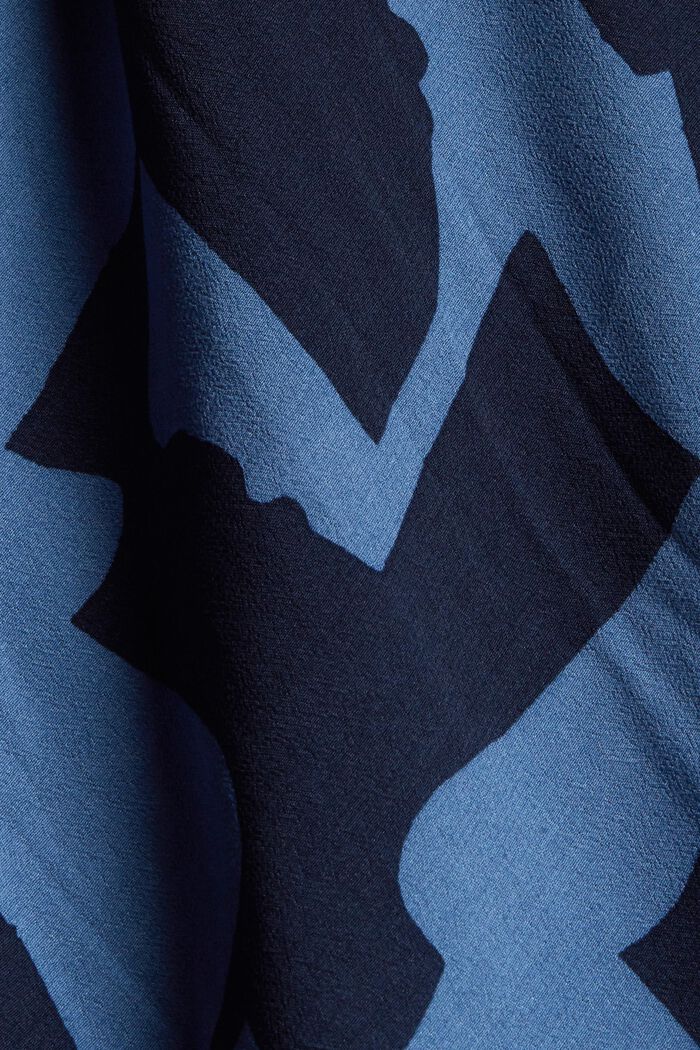 Robe longueur midi animée d´un motif, LENZING™ ECOVERO™, GREY BLUE, detail image number 4
