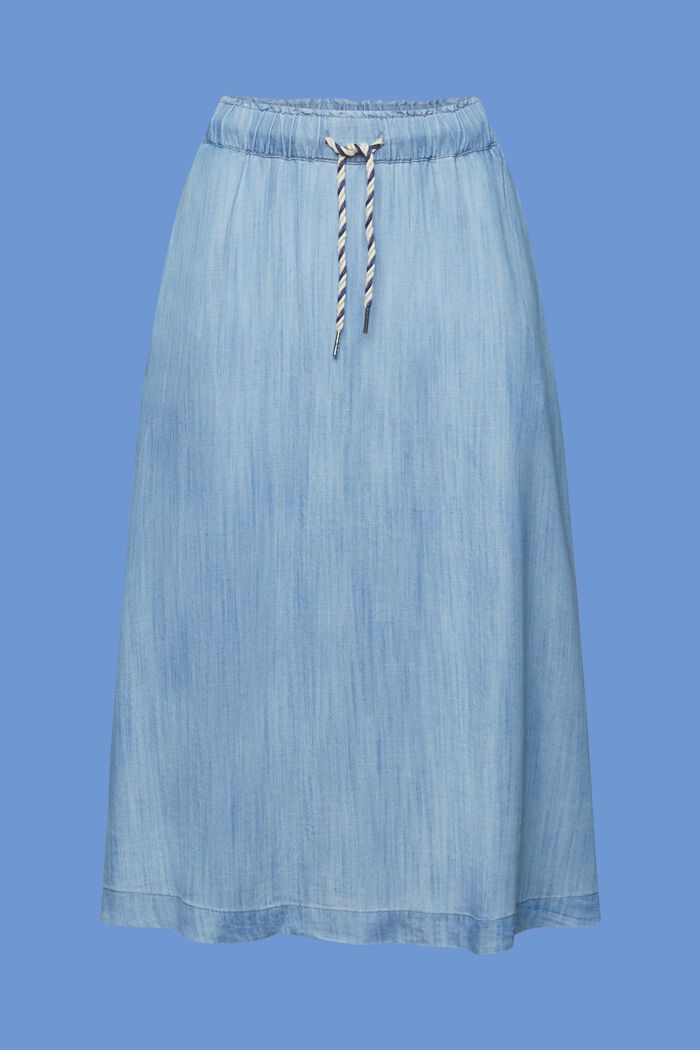 Skirts denim, BLUE LIGHT WASHED, detail image number 7