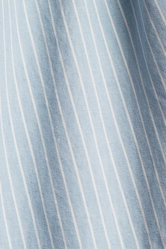 Canvas-Kleid aus 100% Baumwolle, BLUE LIGHT WASHED, detail image number 4
