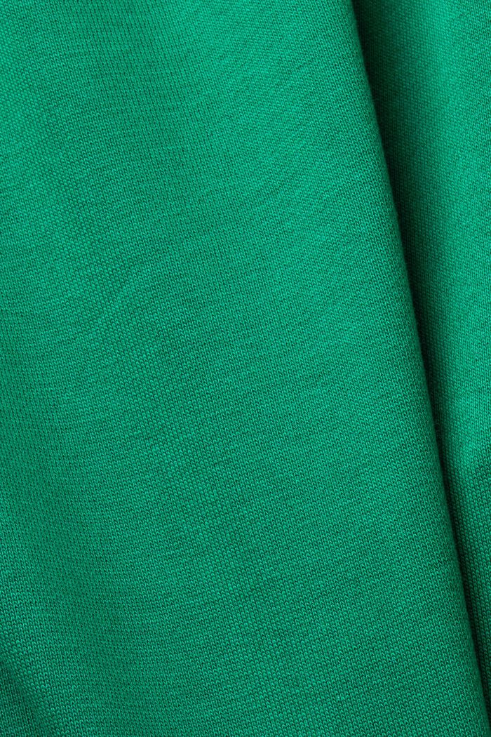 Pantalon de survêtement en coton biologique orné d’un logo brodé, DARK GREEN, detail image number 6