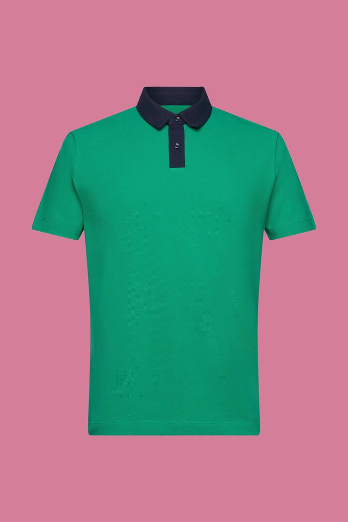 Poloshirt aus Baumwoll-Piqué, GREEN, detail image number 6