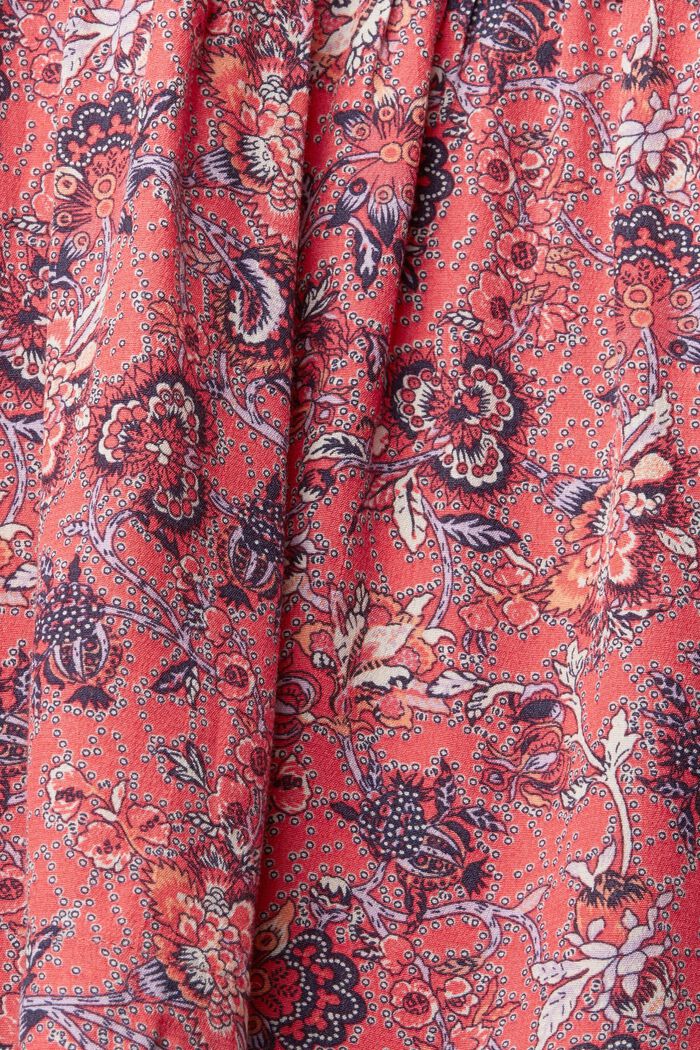 Mini-jupe à motif, CORAL RED, detail image number 4