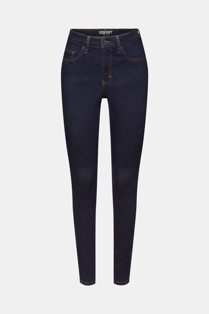Skinny Jeans mit hohem Bund, Baumwollstretch