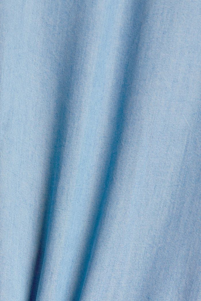 Aus TENCEL™: Kleid in Denim-Optik, BLUE LIGHT WASHED, detail image number 4