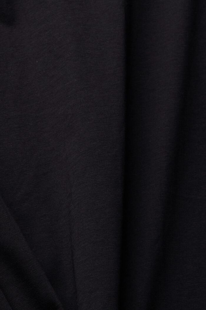 T-shirt court à imprimé, BLACK, detail image number 4