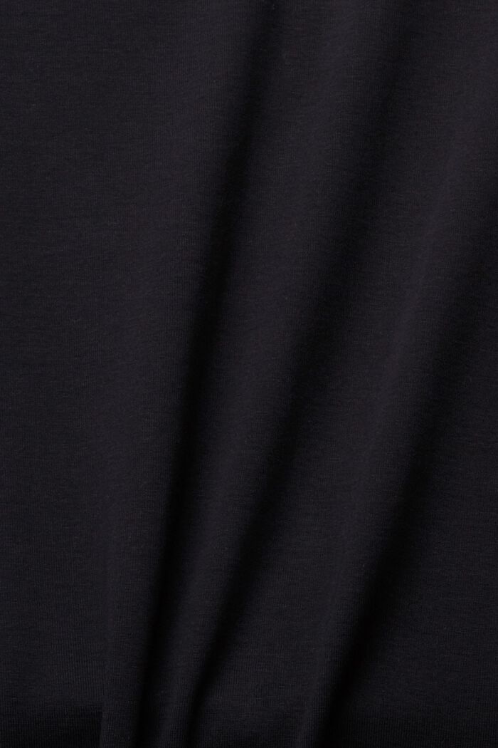 T-shirt à logo orné de strass, BLACK, detail image number 5