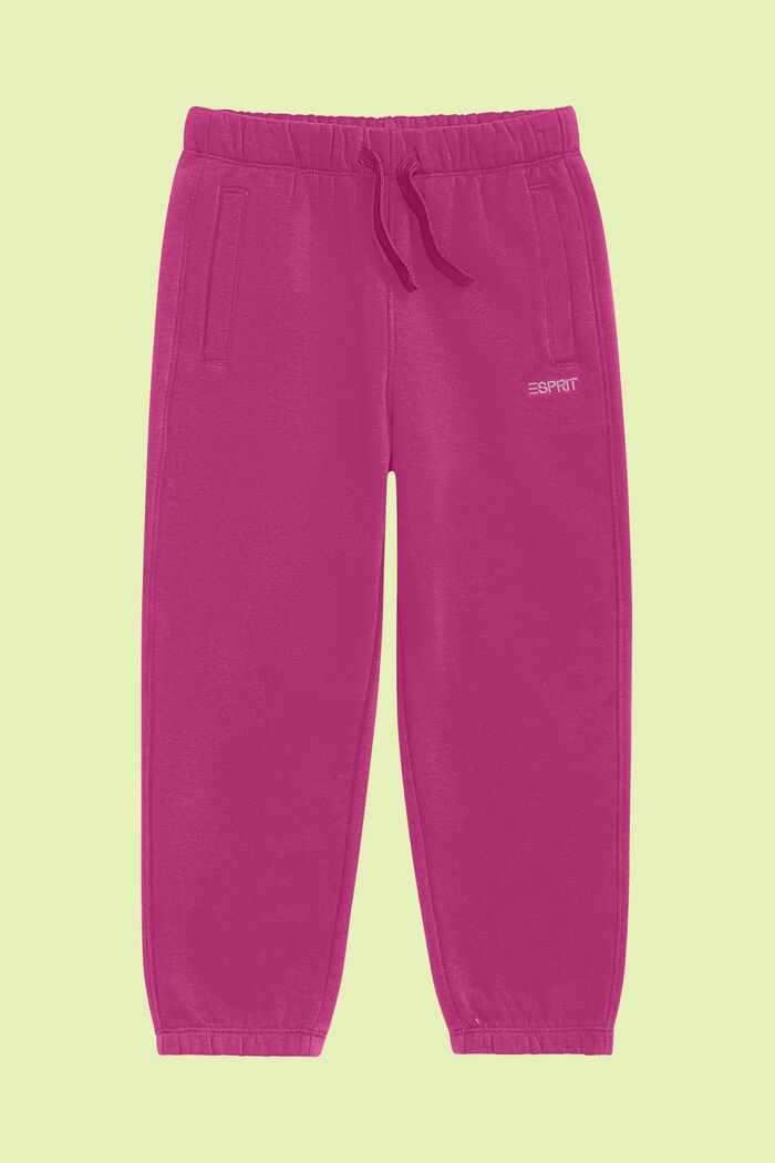 Pantalon de jogging en coton mélangé orné du logo, PINK FUCHSIA, detail image number 0