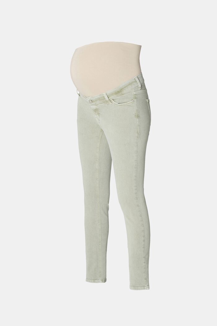Pantalon stretch à ceinture de maintien ventrale, REAL OLIVE, detail image number 3