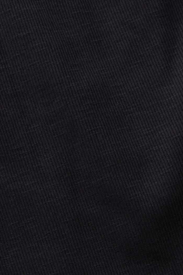 Cardigan in gerippter Optik, BLACK, detail image number 5