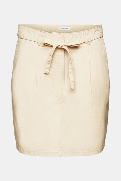 Mini-jupe chino à ceinture