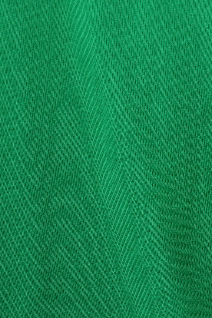 T-shirt col rond en coton à logo, GREEN, detail image number 5
