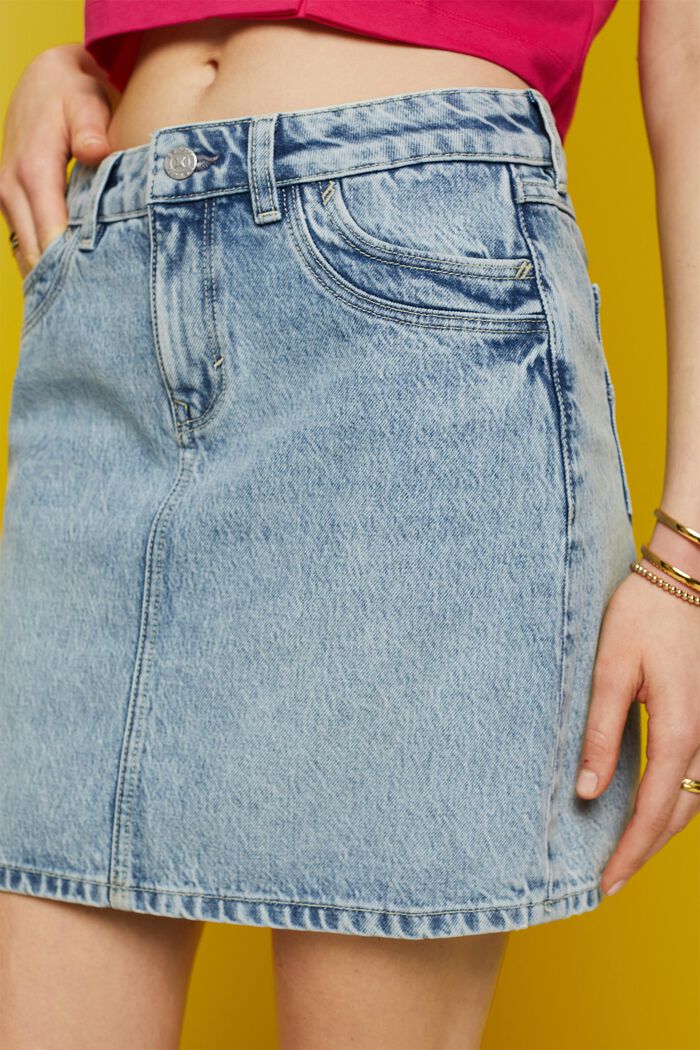 Jeans-Minirock, TENCEL™, BLUE BLEACHED, detail image number 2