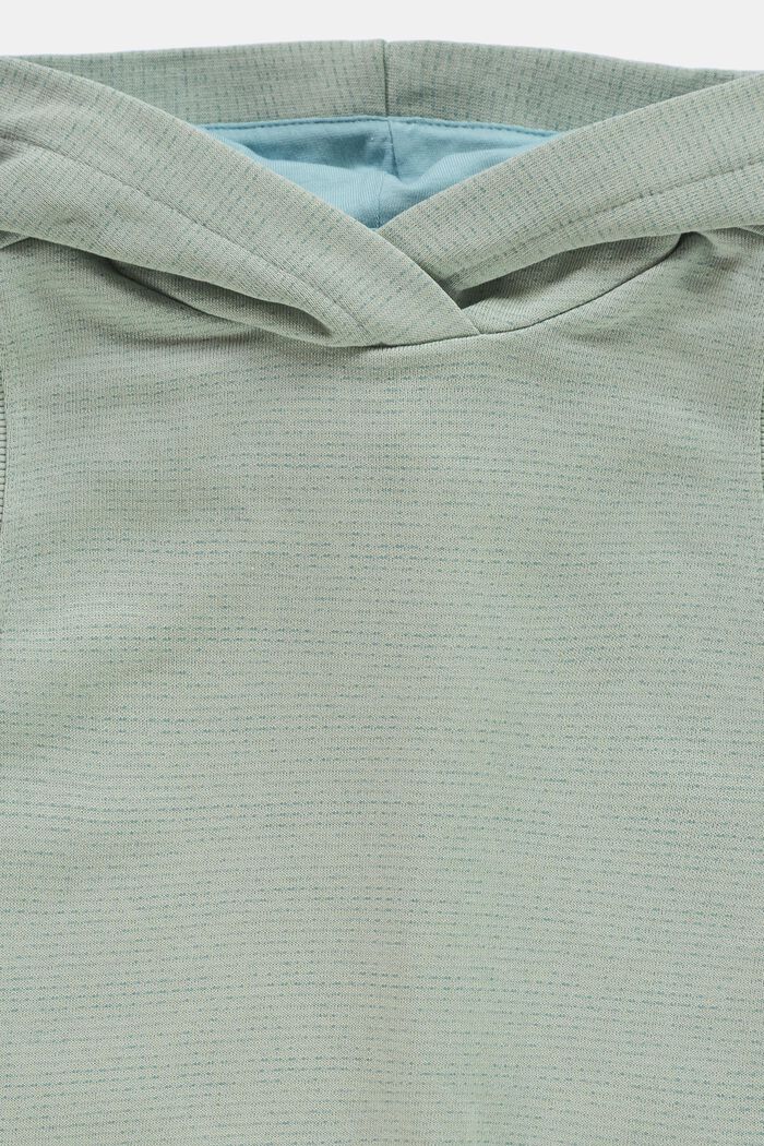 Sweat à capuche sans manches, 100 % coton, LIGHT AQUA GREEN, detail image number 2