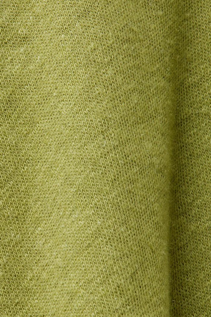 T-Shirt aus Baumwolle-Leinen-Mix, PISTACHIO GREEN, detail image number 5