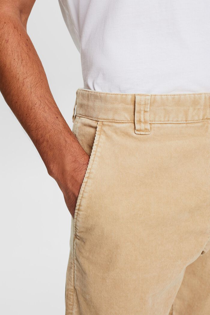 Pantalon en velours côtelé de coupe Straight Fit, SAND, detail image number 2