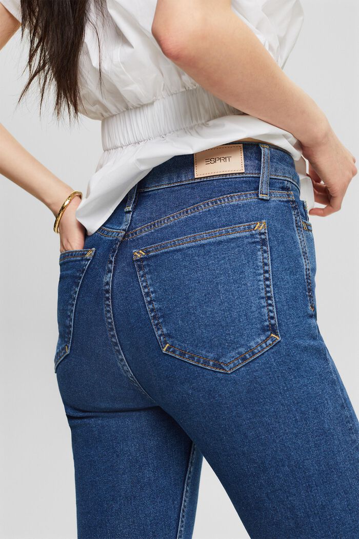 Bootcut-Jeans mit besonders hohem Bund, BLUE MEDIUM WASHED, detail image number 3