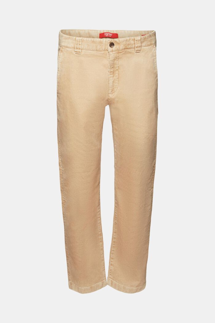 Pantalon en velours côtelé de coupe Straight Fit, SAND, detail image number 6