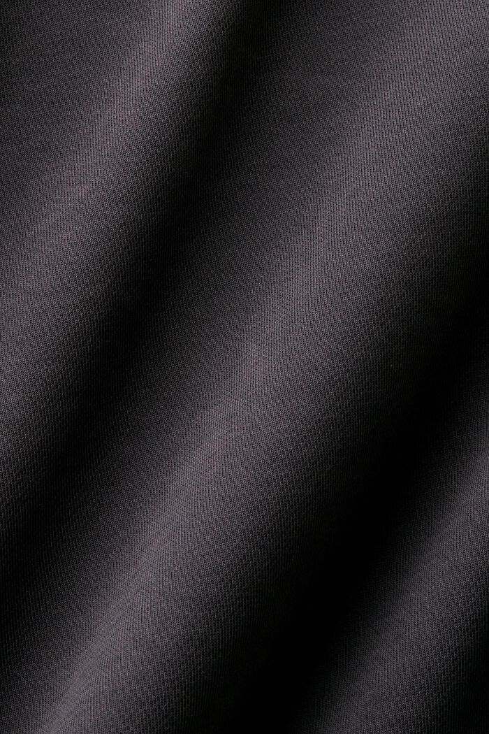 Sweat-shirt à col rond et logo, ANTHRACITE, detail image number 5