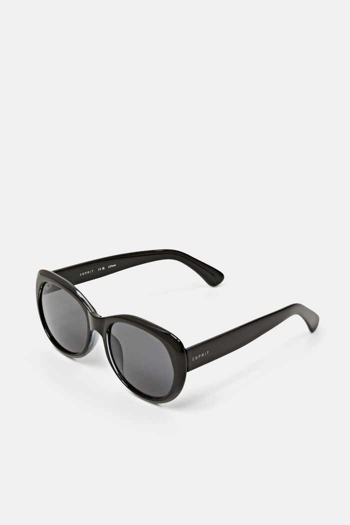 Sonnenbrille mit runder Fassung, BLACK, detail image number 0
