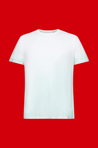 Zweifarbig blass gefärbtes T-Shirt
