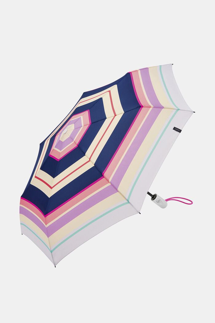 Parapluie de poche à rayures Easymatic, ONE COLOR, detail image number 0