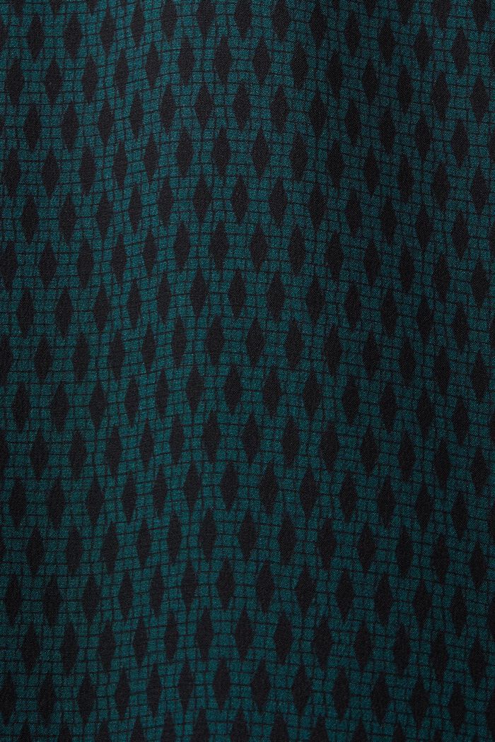 Hemdblusenkleid aus Seide, EMERALD GREEN, detail image number 5