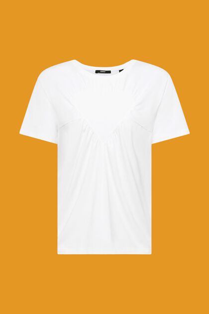 T-shirt agrémenté d’un cœur ornementé, WHITE, overview