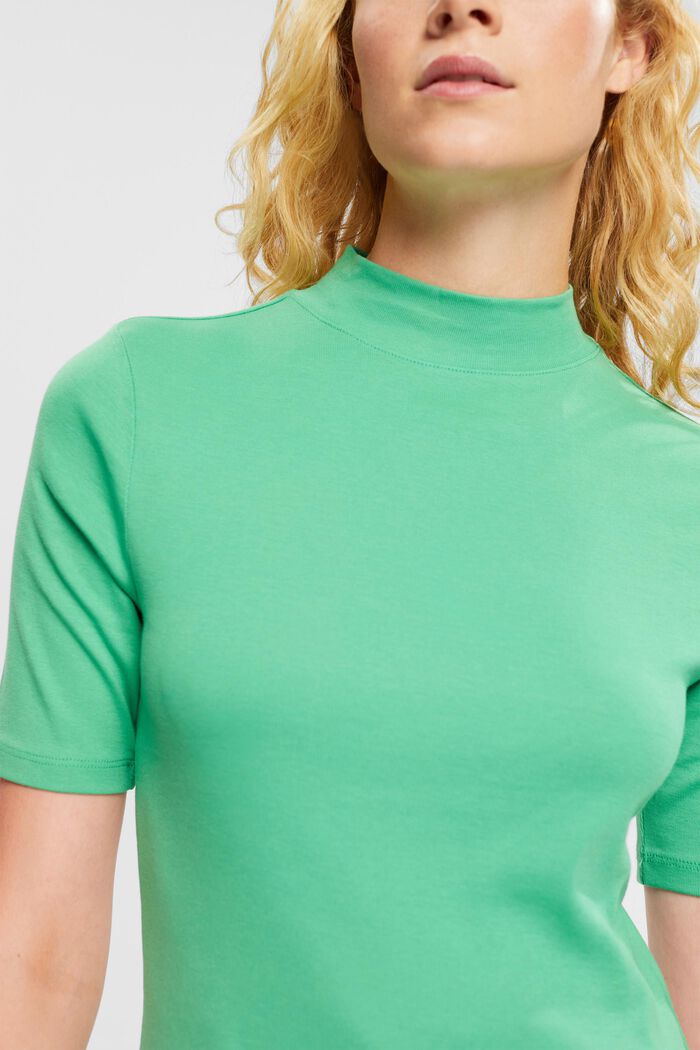 T-shirt à col droit, GREEN, detail image number 4