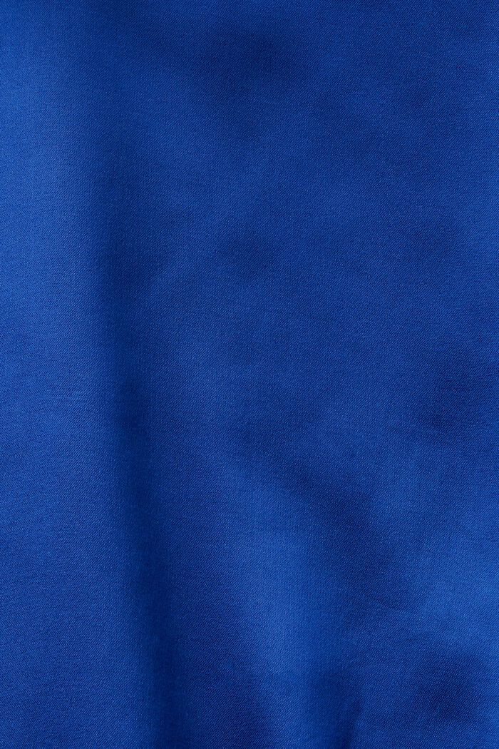 Langarmbluse aus Satin, BRIGHT BLUE, detail image number 6
