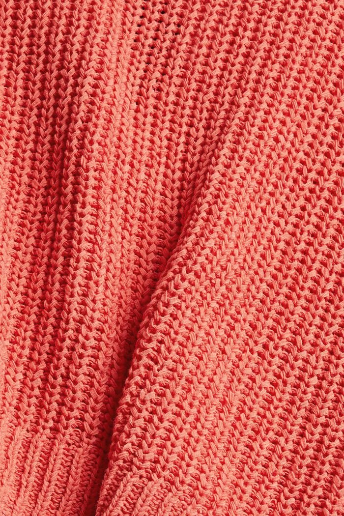 Pullover aus Baumwoll-Mix, CORAL, detail image number 1
