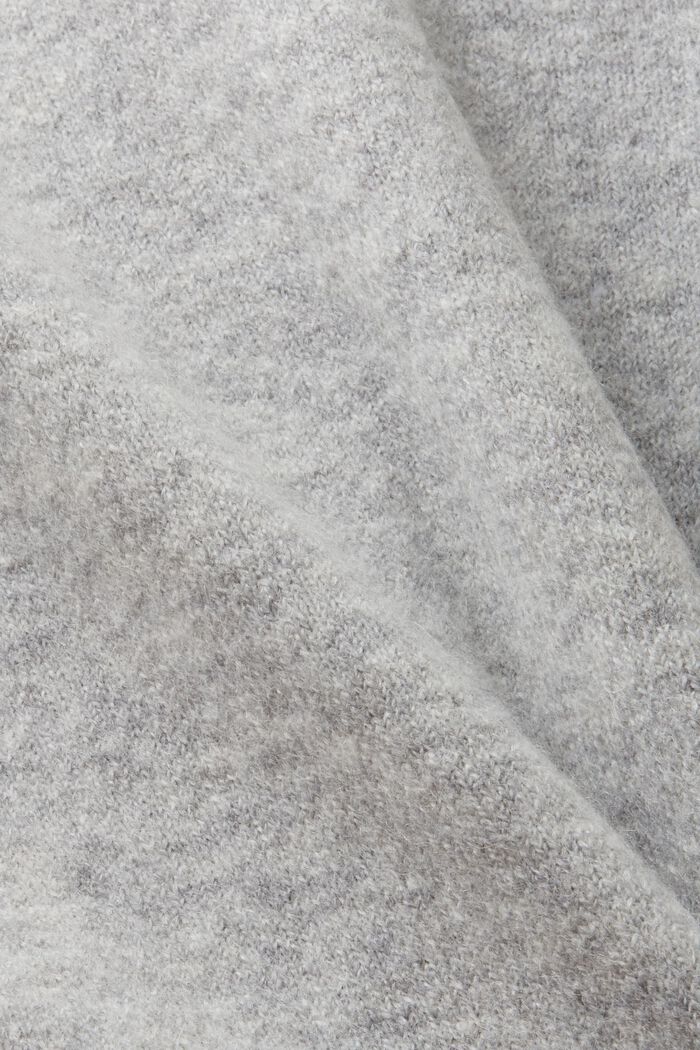 Cardigan en maille torsadée en laine mélangée, LIGHT GREY, detail image number 4