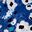 Bandana mit Print aus reiner Baumwolle, NEW BLUE, swatch