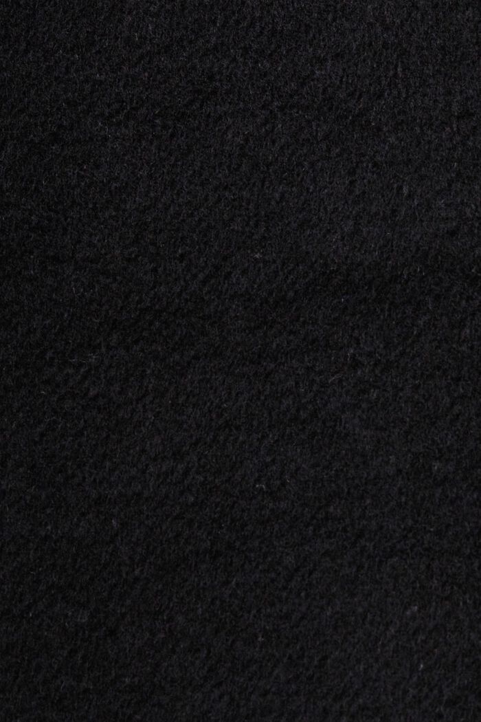 En matière recyclée : manteau à teneur en laine, BLACK, detail image number 4