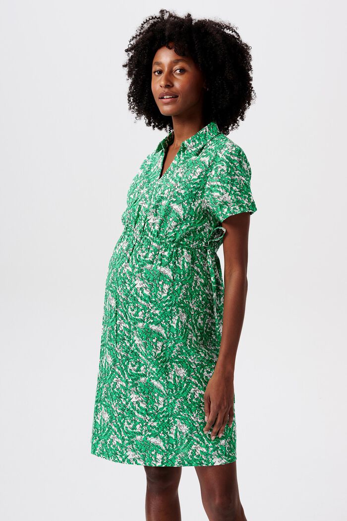 MATERNITY Robe-chemise cache-cœur, BRIGHT GREEN, detail image number 0