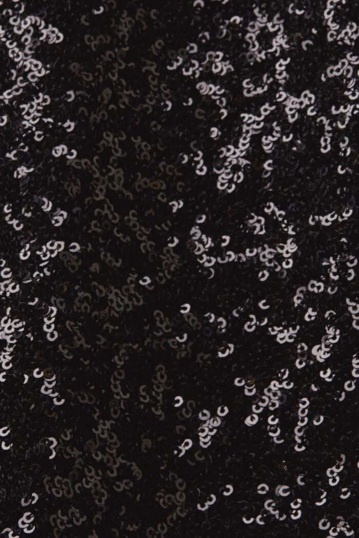 Robe maxi longueur à sequins, BLACK, detail image number 6