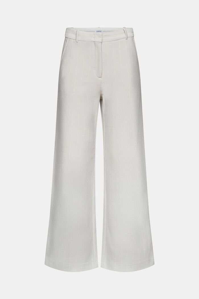 Pantalon de costume en maille piquée à rayures, LIGHT GREY, detail image number 8