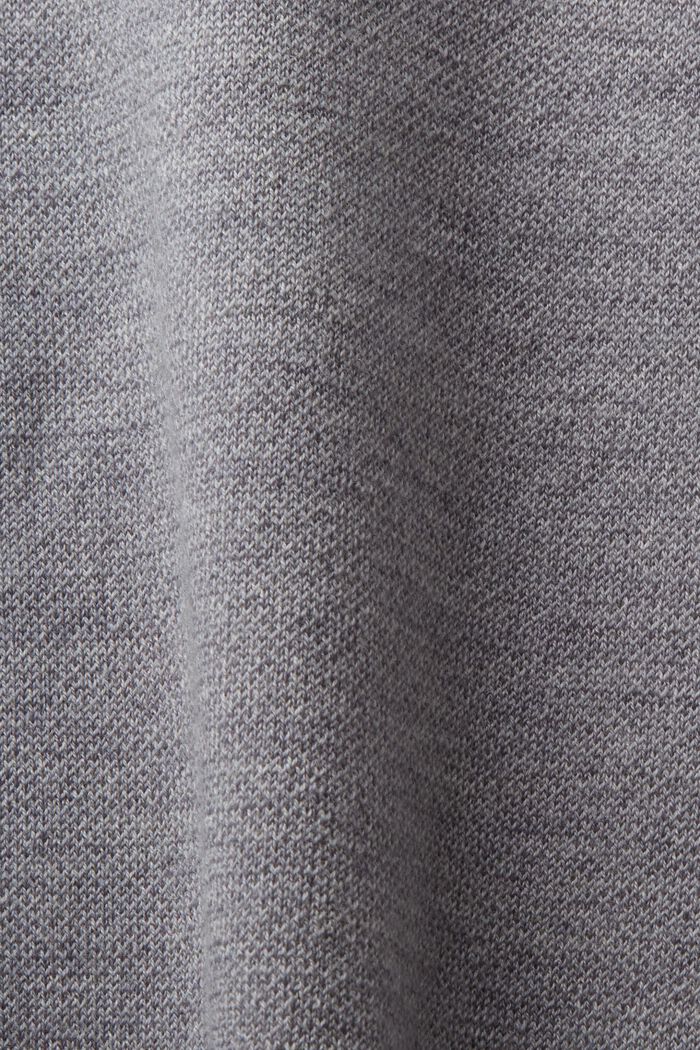 Pull-over en laine à col ras-du-cou, LIGHT GREY, detail image number 5