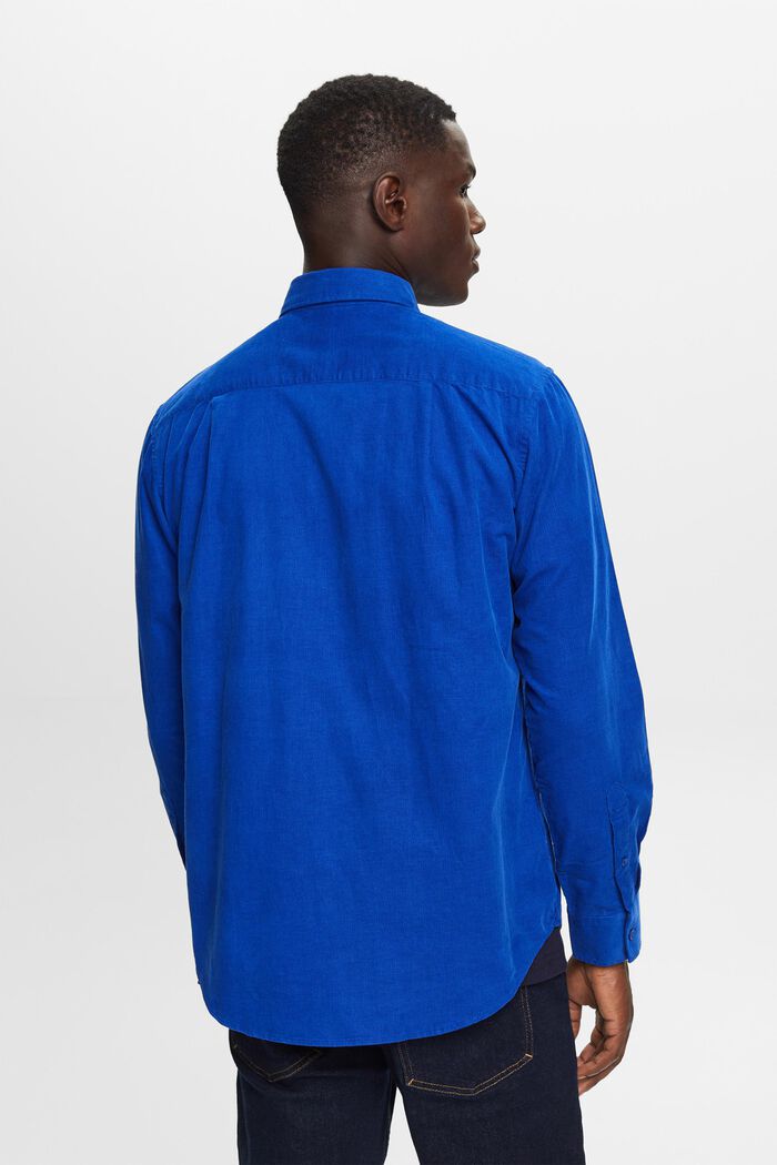 Hemd aus Cord, 100% Baumwolle, BRIGHT BLUE, detail image number 3