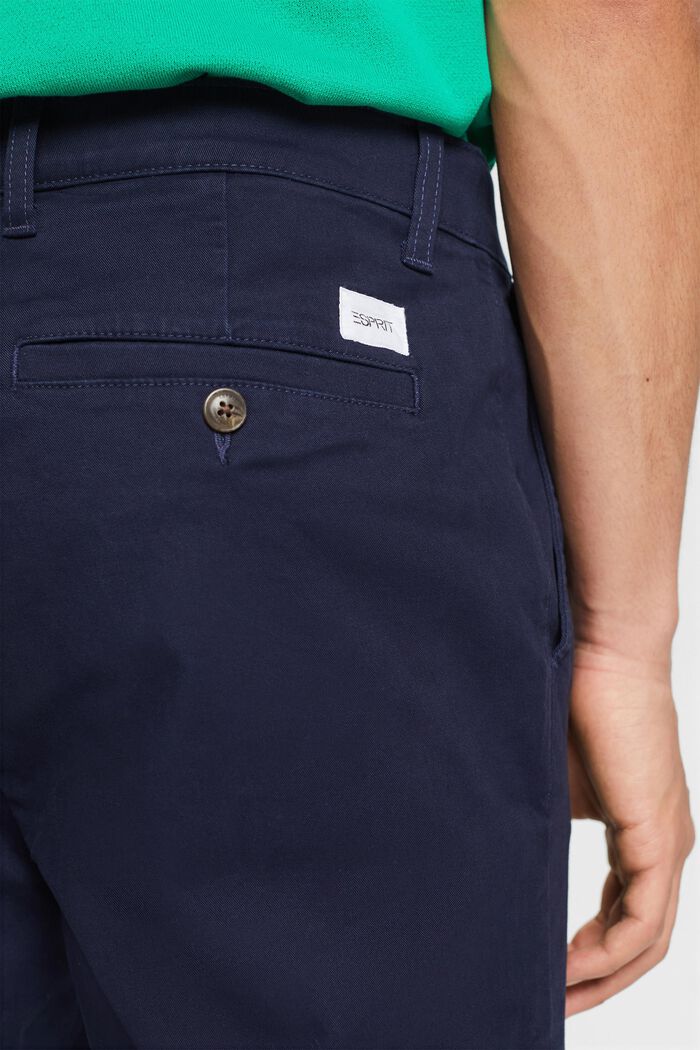 Chino coupe droite en coton, NAVY, detail image number 3