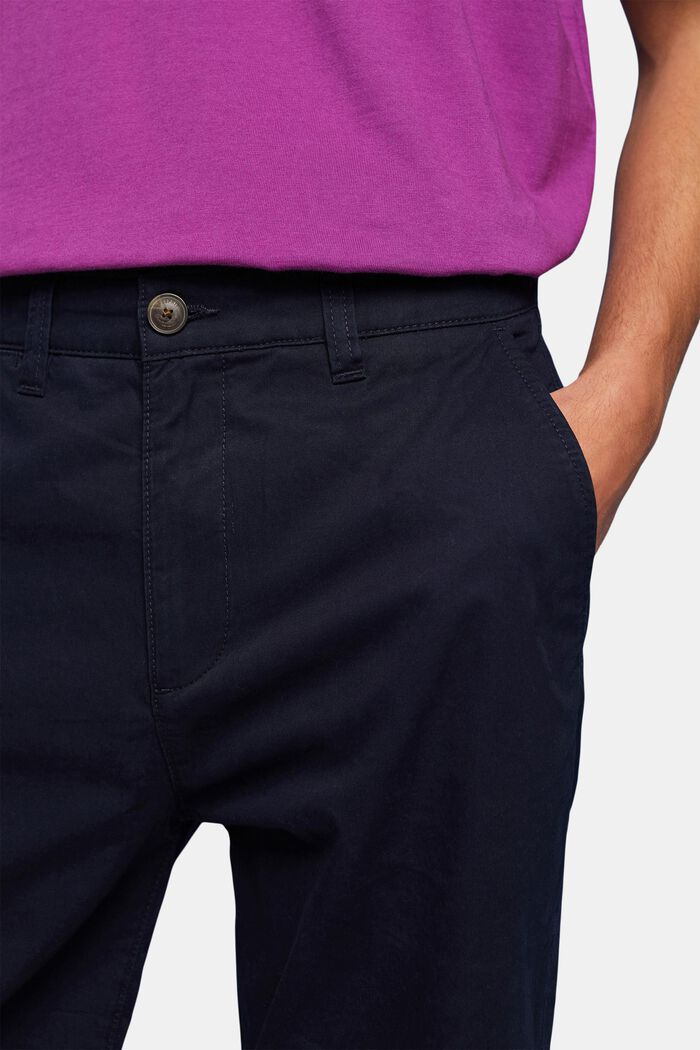 Shorts im Chino-Style aus nachhaltiger Baumwolle, NAVY, detail image number 2