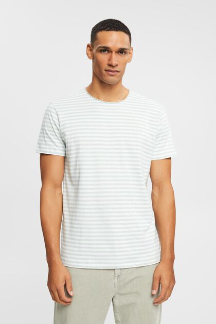 Jersey-T-Shirt mit Streifenmuster