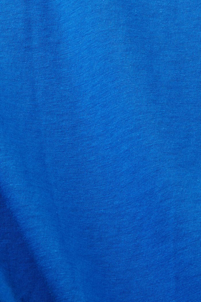 T-shirt à imprimé sur le devant, 100 % coton, BRIGHT BLUE, detail image number 4