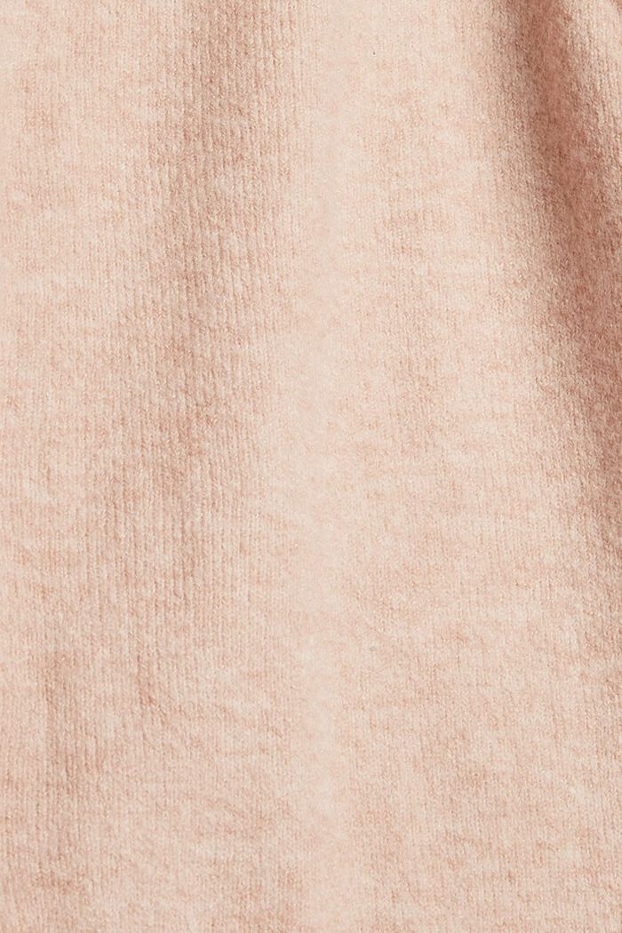 Cardigan en maille douce à teneur en laine, PASTEL PINK, detail image number 4