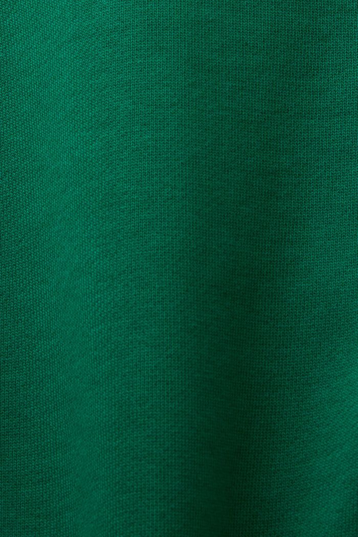 Sweat-shirt orné d’un logo brodé, coton biologique, DARK GREEN, detail image number 5