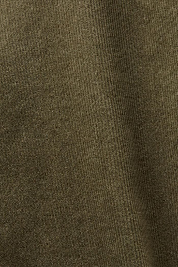Pantalon en velours côtelé de coupe Straight Fit, KHAKI GREEN, detail image number 5