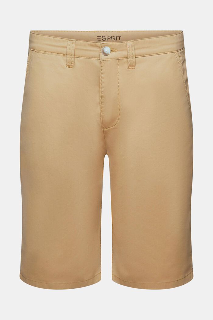 Shorts im Chino-Style aus nachhaltiger Baumwolle, LIGHT BEIGE, detail image number 6