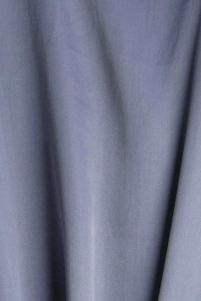 Satin-Pyjama mit LENZING™ ECOVERO™, GREY BLUE, detail image number 4