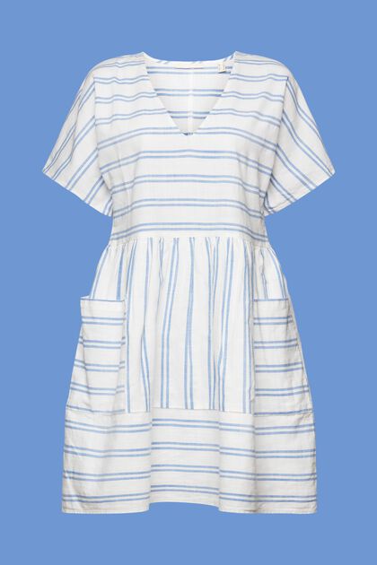 Mini-robe rayée, 100 % coton