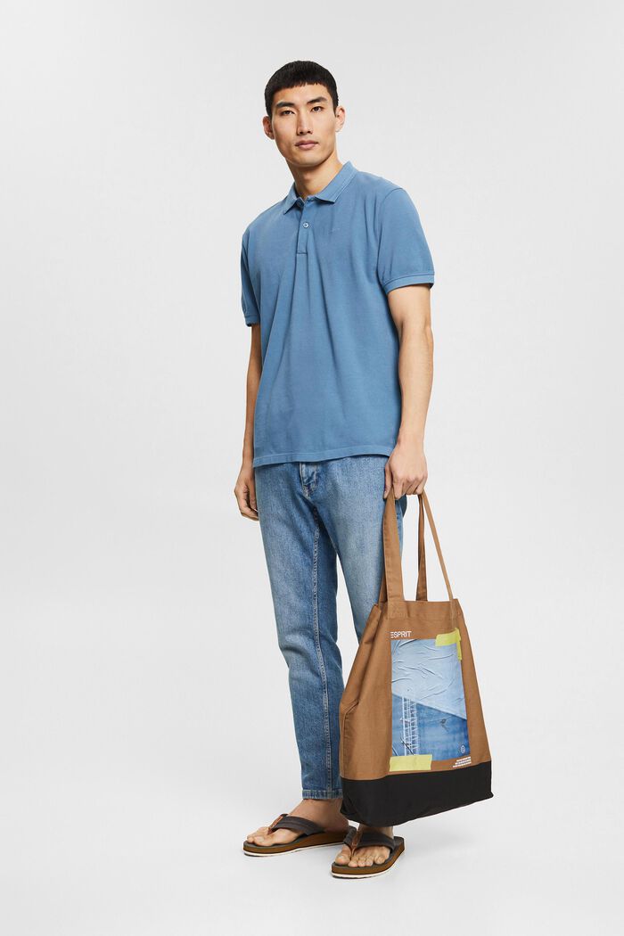 Polo-Shirt aus 100% Organic Cotton, BLUE, detail image number 2