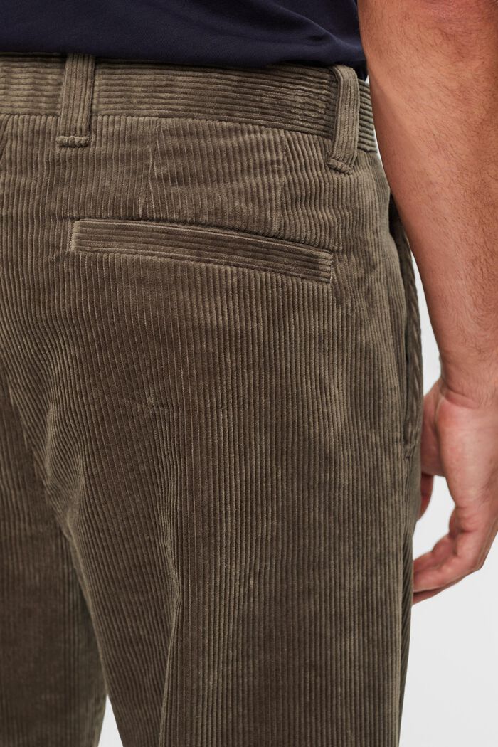Pantalon en velours côtelé à jambes larges, BROWN GREY, detail image number 5
